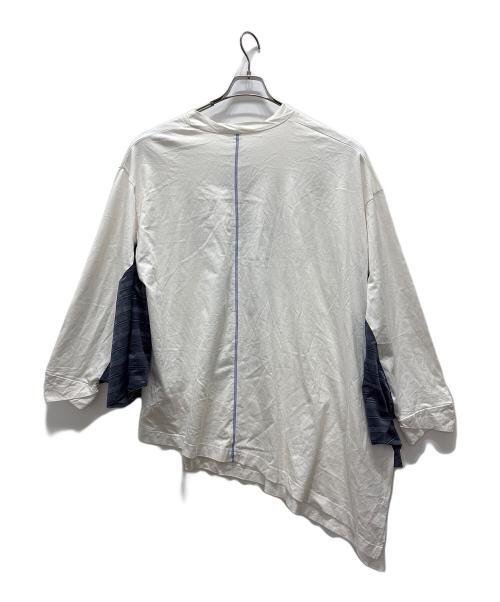 Lois CRAYON（ロイスクレヨン）Lois CRAYON (ロイスクレヨン) アシンメトリー切替ワンピース ホワイト サイズ:Mの古着・服飾アイテム