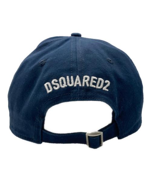 DSQUARED2（ディースクエアード）DSQUARED2 (ディースクエアード) COOL刺繍 ベースボールキャップ ネイビーの古着・服飾アイテム