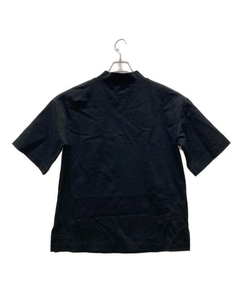 &ellecy（アンドエルシー）&ellecy (アンドエルシー) 猫・ロゴ刺繍ハイネックカットソー ブラック サイズ:Mの古着・服飾アイテム