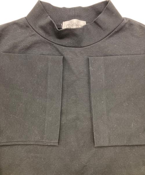 &ellecy（アンドエルシー）&ellecy (アンドエルシー) 猫・ロゴ刺繍ハイネックカットソー ブラック サイズ:Mの古着・服飾アイテム