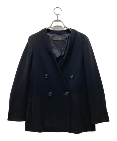 Liesse（リエス）Liesse (リエス) ダブルテーラードジャケット ブラック サイズ:表記無しの古着・服飾アイテム