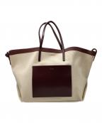 YAHKIヤーキ）の古着「キャンバストートバッグ」｜ベージュ