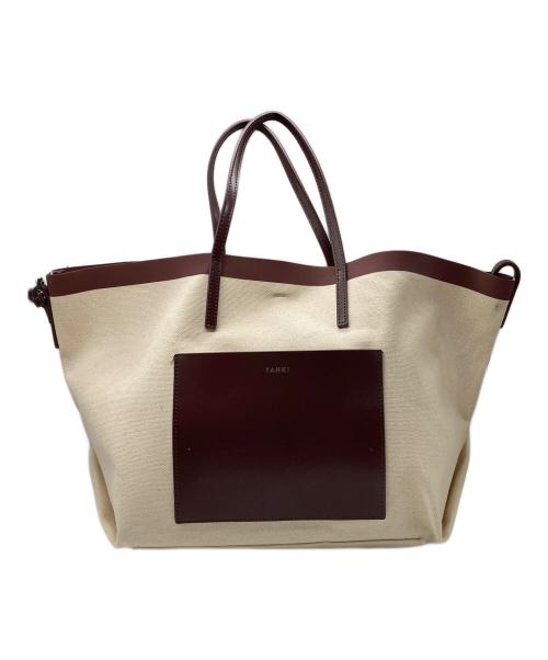 YAHKI（ヤーキ）YAHKI (ヤーキ) キャンバストートバッグ ベージュの古着・服飾アイテム