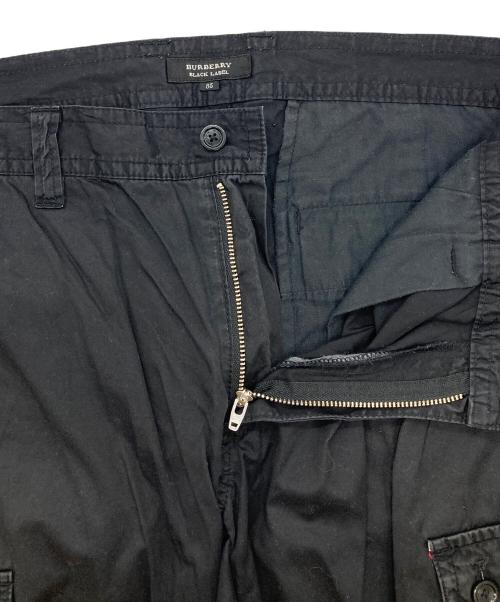 BURBERRY BLACK LABEL（バーバリーブラックレーベル）BURBERRY BLACK LABEL (バーバリーブラックレーベル) バミューダ カーゴパンツ ブラック サイズ:W85の古着・服飾アイテム