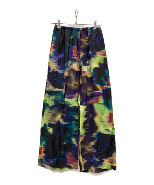 DRIES VAN NOTEN（ドリスヴァンノッテン）DRIES VAN NOTEN (ドリスヴァンノッテン) PUVIS 総柄ワイドパンツ マルチカラー サイズ:36の古着・服飾アイテム