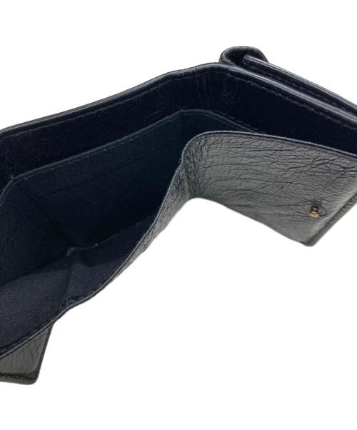 BALENCIAGA（バレンシアガ）BALENCIAGA (バレンシアガ) グラフィティ ペーパーミニウォレット ブラックの古着・服飾アイテム