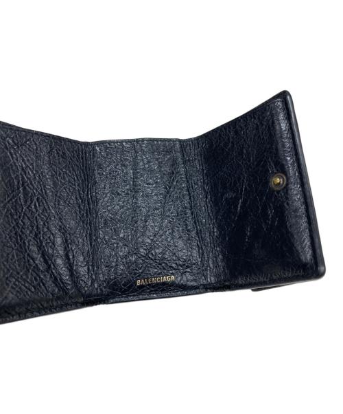 BALENCIAGA（バレンシアガ）BALENCIAGA (バレンシアガ) グラフィティ ペーパーミニウォレット ブラックの古着・服飾アイテム