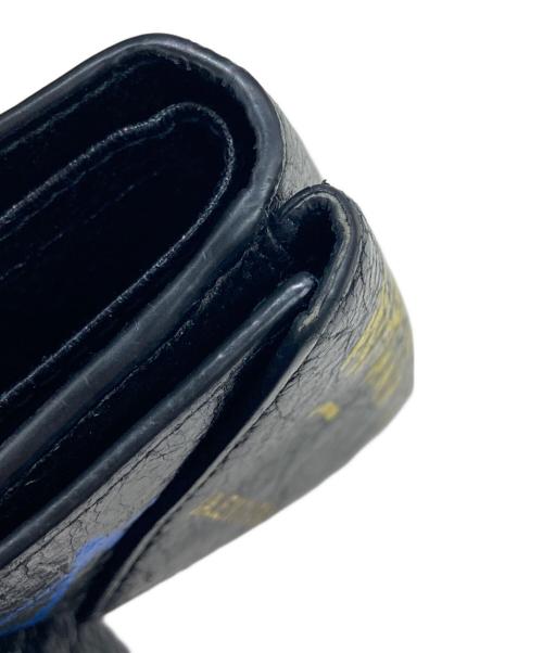 BALENCIAGA（バレンシアガ）BALENCIAGA (バレンシアガ) グラフィティ ペーパーミニウォレット ブラックの古着・服飾アイテム