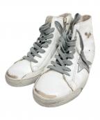 GOLDEN GOOSEゴールデングース）の古着「ハイカットスニーカー」｜ホワイト