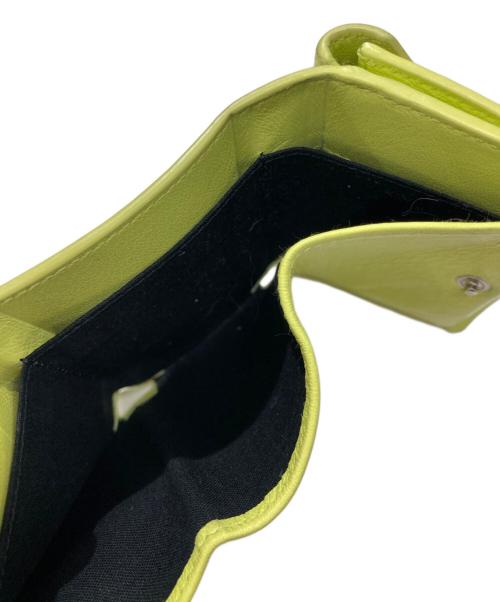 BALENCIAGA（バレンシアガ）BALENCIAGA (バレンシアガ) ペーパーミニウォレット イエローの古着・服飾アイテム