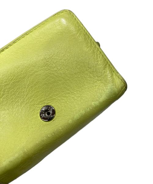 BALENCIAGA（バレンシアガ）BALENCIAGA (バレンシアガ) ペーパーミニウォレット イエローの古着・服飾アイテム
