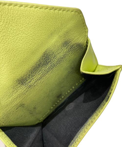 BALENCIAGA（バレンシアガ）BALENCIAGA (バレンシアガ) ペーパーミニウォレット イエローの古着・服飾アイテム