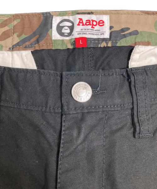 Aape BY A BATHING APE（エーエイプ バイ アベイシングエイプ）AAPE BY A BATHING APE (エーエイプ バイ アベイシングエイプ) ハーフパンツ ブラック サイズ:Lの古着・服飾アイテム