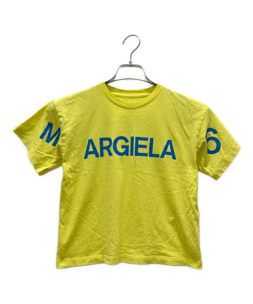 MM6 Maison Margiela（エムエムシックスメゾンマルジェラ）MM6 Maison Margiela (エムエムシックスメゾンマルジェラ) プリントTシャツ イエロー サイズ:6の古着・服飾アイテム
