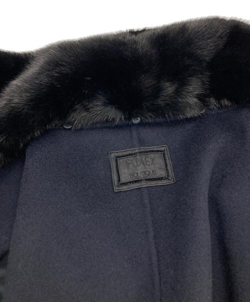 FOXEY BOUTIQUE（フォクシー ブティック）FOXEY BOUTIQUE (フォクシー ブティック) Boxy Suit カシミヤダブルフェイスジャケット ネイビー サイズ:38の古着・服飾アイテム