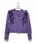 TO BE CHIC（トゥービーシック）の古着「レーヨンナイロンショートカーディガン」｜パープル