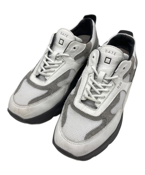 D.A.T.E.（デイト）D.A.T.E. (デイト) FUGA ローカットスニーカー ホワイト サイズ:25.5の古着・服飾アイテム
