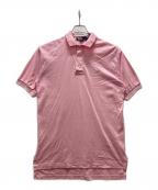 POLO RALPH LAURENポロ・ラルフローレン）の古着「USA製 ロング丈ポロシャツ」｜ピンク