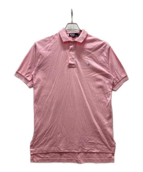 POLO RALPH LAUREN（ポロ・ラルフローレン）POLO RALPH LAUREN (ポロ・ラルフローレン) USA製 ロング丈ポロシャツ ピンク サイズ:Mの古着・服飾アイテム