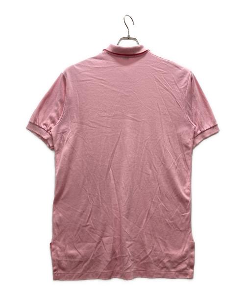 POLO RALPH LAUREN（ポロ・ラルフローレン）POLO RALPH LAUREN (ポロ・ラルフローレン) USA製 ロング丈ポロシャツ ピンク サイズ:Mの古着・服飾アイテム