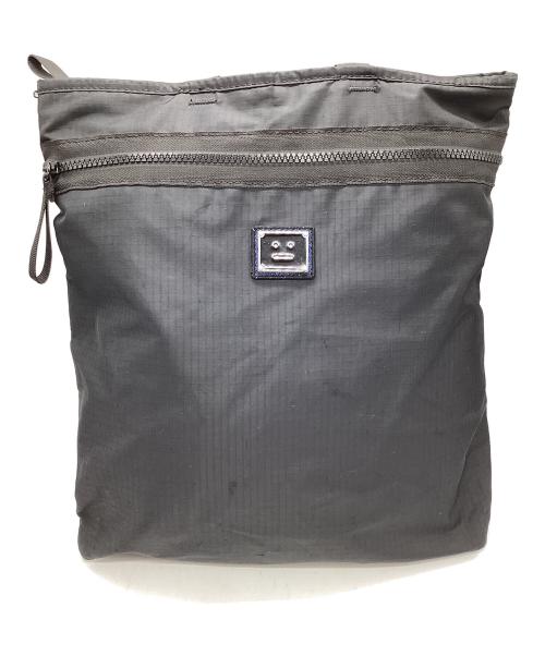 Acne studios（アクネ ストゥディオス）ACNE STUDIOS (アクネ ストゥディオス) フェイスブラックバックパック ブラックの古着・服飾アイテム