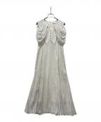 CELFORDセルフォード）の古着「カットアウト割線ワンピース」｜ホワイト