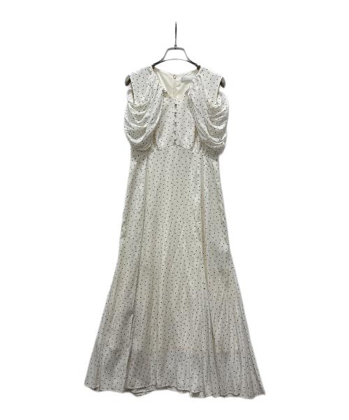 CELFORD（セルフォード）CELFORD (セルフォード) カットアウト割線ワンピース ホワイト サイズ:36の古着・服飾アイテム