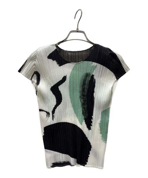 PLEATS PLEASE（プリーツプリーズ）PLEATS PLEASE (プリーツプリーズ) 総柄プリーツブラウス マルチカラー サイズ:04の古着・服飾アイテム