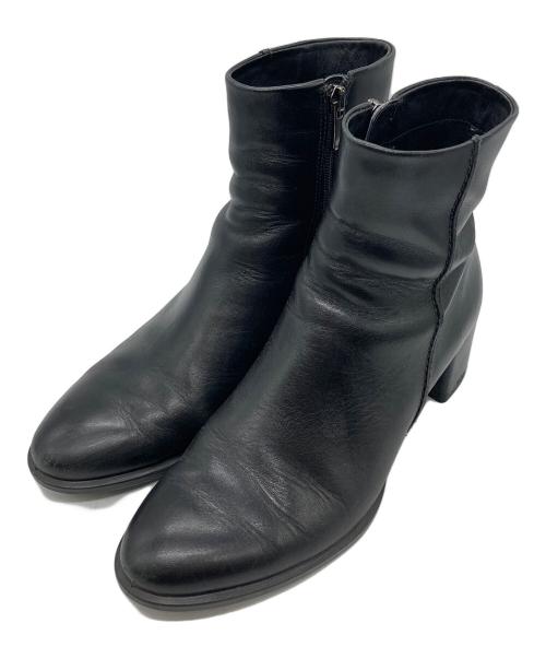 ECCO（エコー）ECCO (エコー) ショートブーツ ブラック サイズ:23.5の古着・服飾アイテム