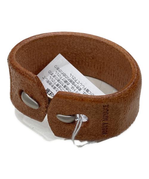 ISSEY MIYAKE（イッセイミヤケ）ISSEY MIYAKE (イッセイミヤケ) A-POC レザーバングル ブラウンの古着・服飾アイテム