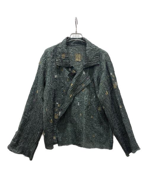 JURGEN LEHL（ヨーガンレール）JURGEN LEHL (ヨーガンレール) 総柄ジャケット グリーン サイズ:Mの古着・服飾アイテム