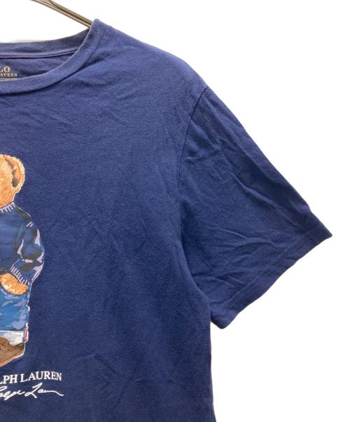 POLO RALPH LAUREN（ポロ・ラルフローレン）POLO RALPH LAUREN (ポロ・ラルフローレン) ポロベアプリントTシャツ ネイビー サイズ:XLの古着・服飾アイテム