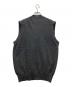COMME des GARCONS HOMME (コムデギャルソン オム) デカタグ ニットベスト グレー サイズ:サイズ表記無し：7000円