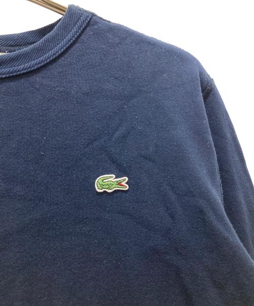 LACOSTE（ラコステ）LACOSTE (ラコステ) プレミアムコットンクルーネックスウェット ネイビー サイズ:Mの古着・服飾アイテム