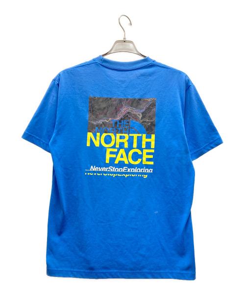 THE NORTH FACE（ザ ノース フェイス）THE NORTH FACE (ザ ノース フェイス) プリントTシャツ ブルー サイズ:Lの古着・服飾アイテム