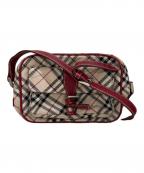 BURBERRY BLUE LABELバーバリーロンドンブルーレーベル）の古着「ノヴァチェック柄ショルダーバッグ」｜ベージュ