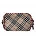 BURBERRY BLUE LABEL (バーバリーロンドンブルーレーベル) ノヴァチェック柄ショルダーバッグ ベージュ：8000円