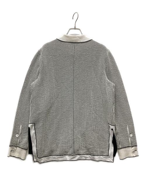 GIORGIO ARMANI（ジョルジョアルマーニ）GIORGIO ARMANI (ジョルジョアルマーニ) 襟付きカーディガン ホワイト サイズ:46の古着・服飾アイテム