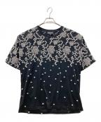 EMPORIO ARMANIエンポリオアルマーニ）の古着「刺繍Tシャツ」｜ブラック