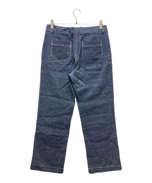 GIORGIO ARMANI（ジョルジョアルマーニ）GIORGIO ARMANI (ジョルジョアルマーニ) ダブルニーデニムパンツ インディゴ サイズ:40の古着・服飾アイテム