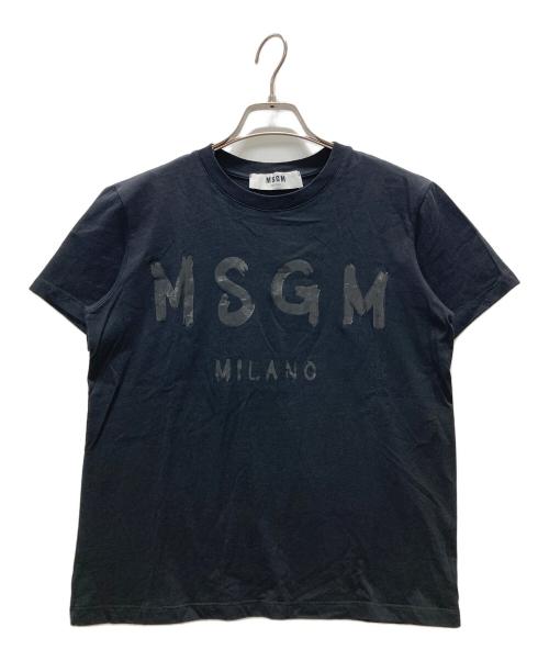 MSGM（エムエスジーエム）MSGM (エムエスジーエム) プリントTシャツ ブラック サイズ:Mの古着・服飾アイテム