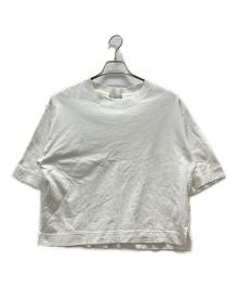 MARGARET HOWELL（マーガレットハウエル）の古着「5分袖カットソー」｜ホワイト