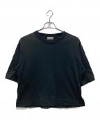 MARGARET HOWELLマーガレットハウエル）の古着「5分袖カットソー」｜ブラック