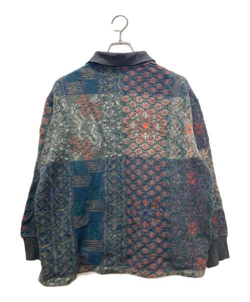 BRU NA BOINNE（ブルーナボイン）BRU NA BOINNE (ブルーナボイン) ニットポロニット グレー サイズ:Mの古着・服飾アイテム