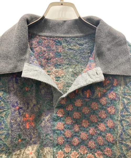 BRU NA BOINNE（ブルーナボイン）BRU NA BOINNE (ブルーナボイン) ニットポロニット グレー サイズ:Mの古着・服飾アイテム