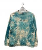 FRED PERRY×BEAMSフレッドペリー×ビームス）の古着「タイダイ柄クルーネックスウェット」｜スカイブルー