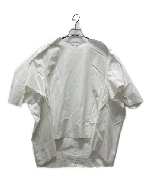 Maison Margiela（メゾンマルジェラ）Maison Margiela (メゾンマルジェラ) 半袖ワイドブラウス ホワイト サイズ:40の古着・服飾アイテム