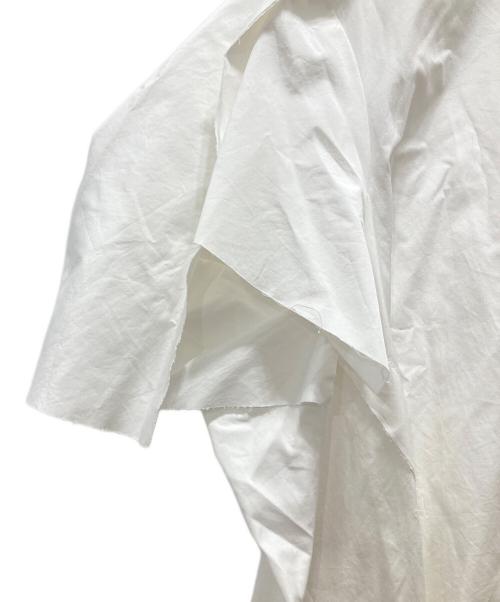 Maison Margiela（メゾンマルジェラ）Maison Margiela (メゾンマルジェラ) 半袖ワイドブラウス ホワイト サイズ:40の古着・服飾アイテム