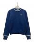 CHEMISE LACOSTE（シュミーズ ラコステ）の古着「畔編みラインニット」｜ネイビー