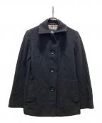 BURBERRY LONDONバーバリーロンドン）の古着「ノヴァチェックライナー ショートコート」｜ブラック